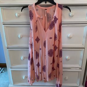 Free People printed shift dress